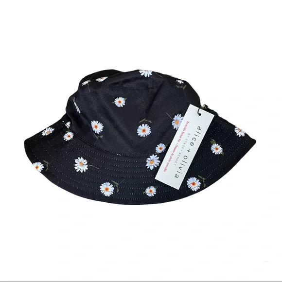 NWT Alice + Olivia by Stacey Bendet Reversible Bucket Hat - Picture 3 of 6